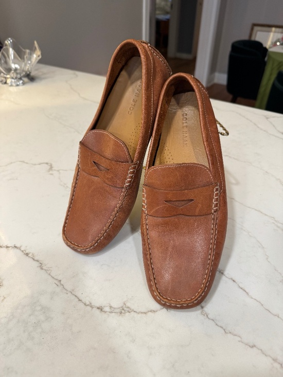 Cole Haan Men’s Brown Leather Driving Shoes Moccasins Size 9.5